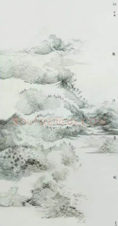 刘建敏·江野悠翠图