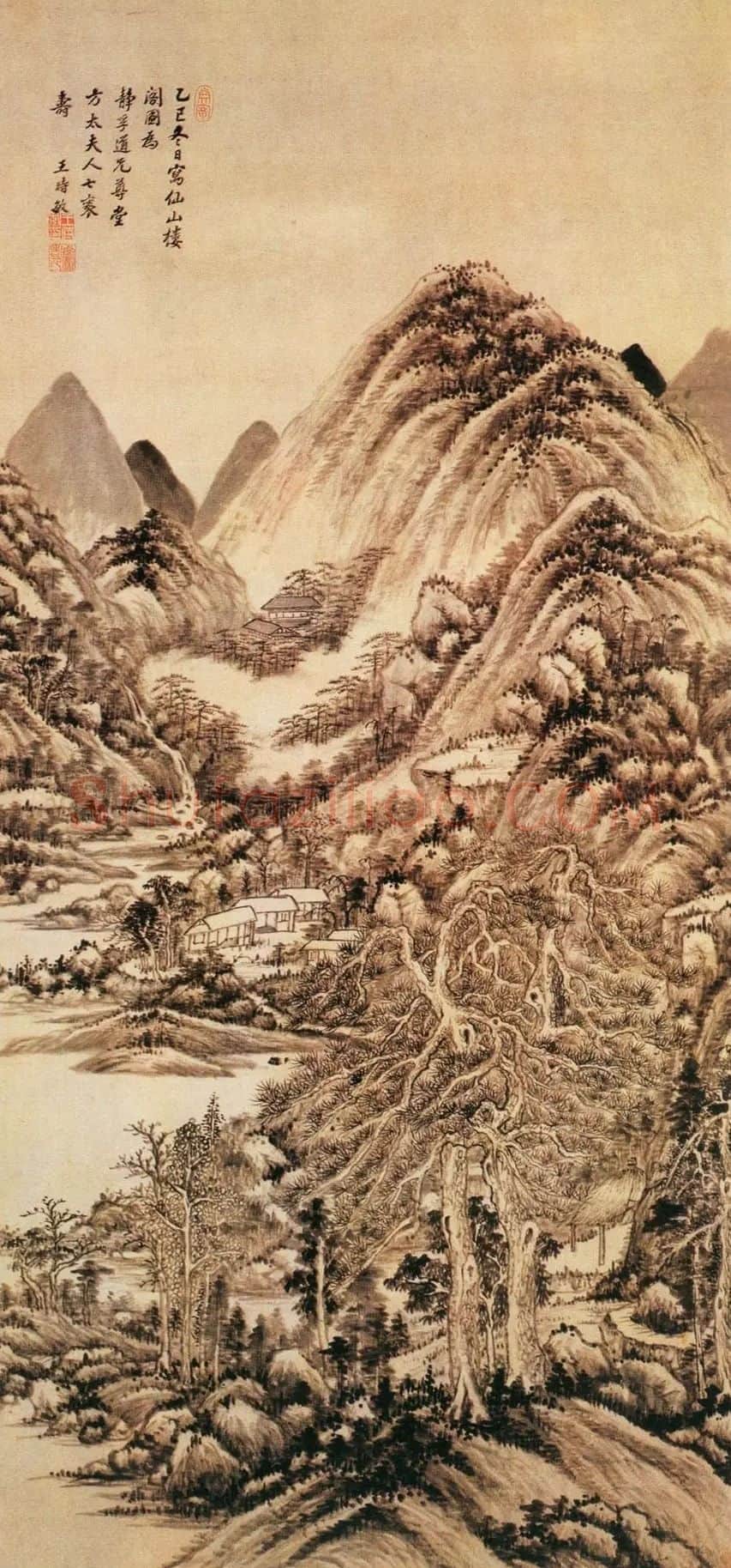 王时敏·仙山楼阁图