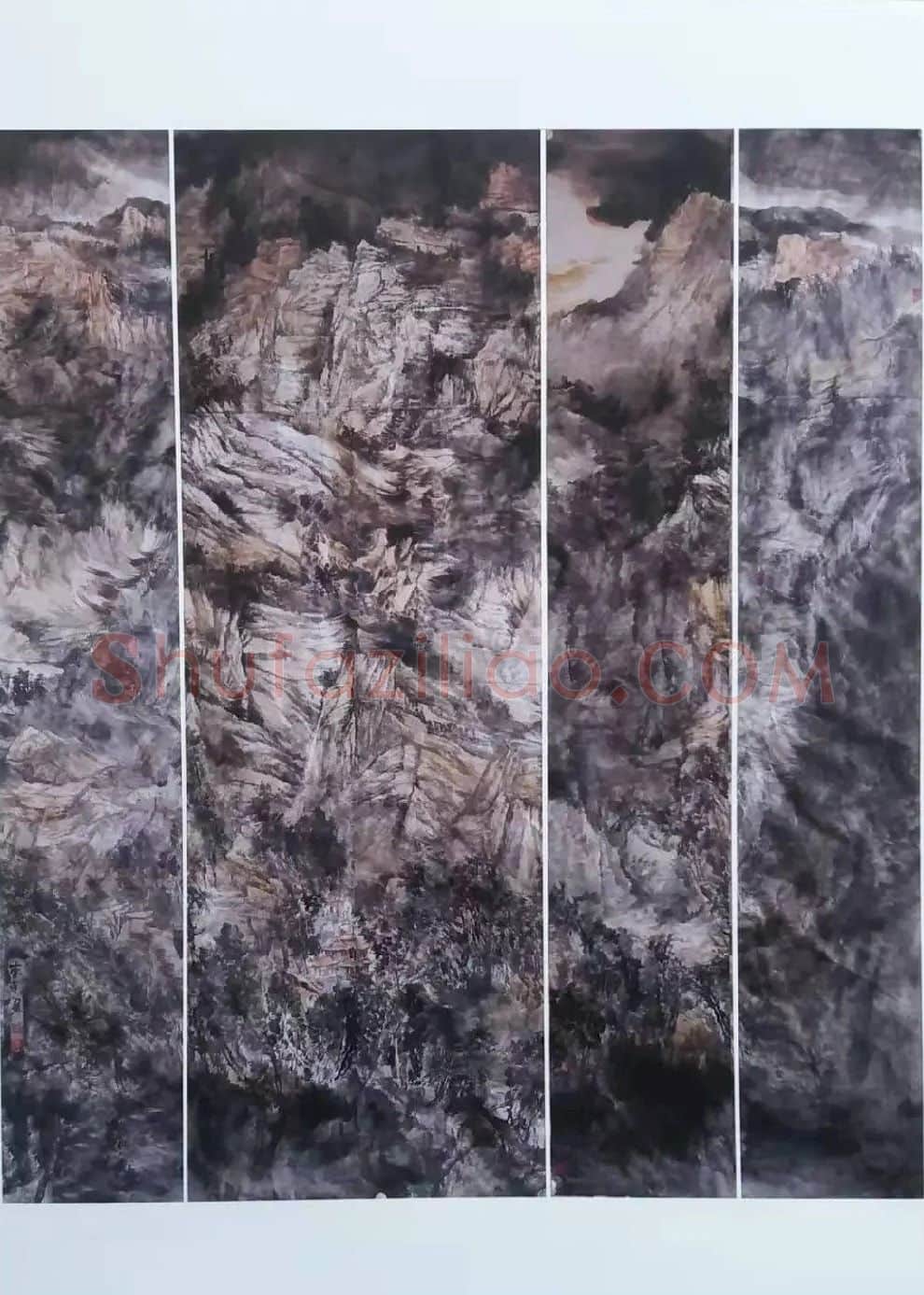 李伟·《钟声回荡山谷中》