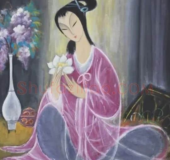 林风眠·紫衣少女