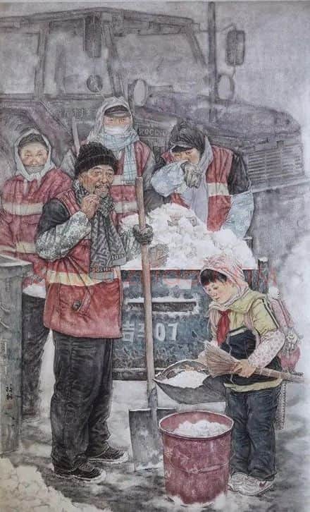 姚改朝·雪后