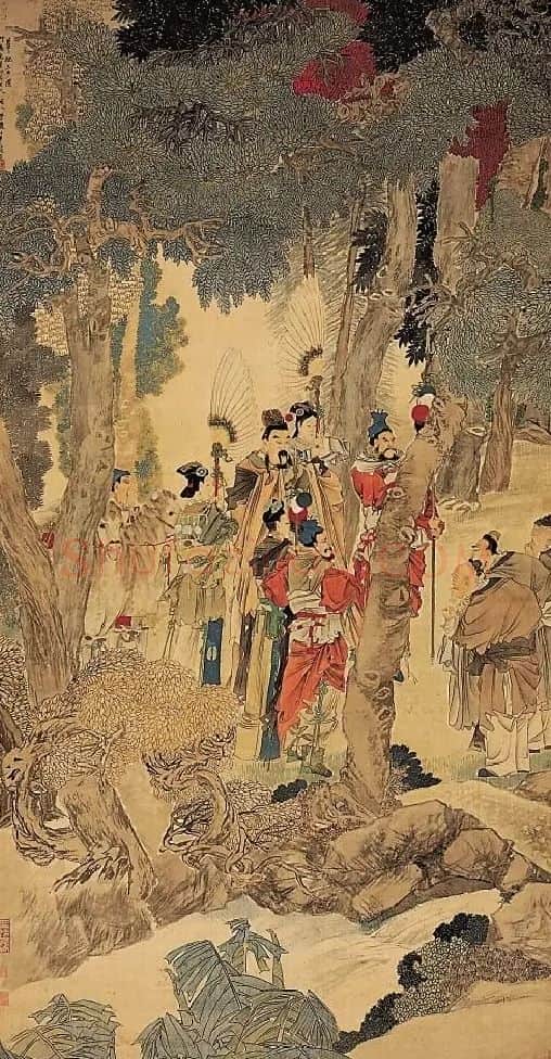 任伯年·华祝三多图