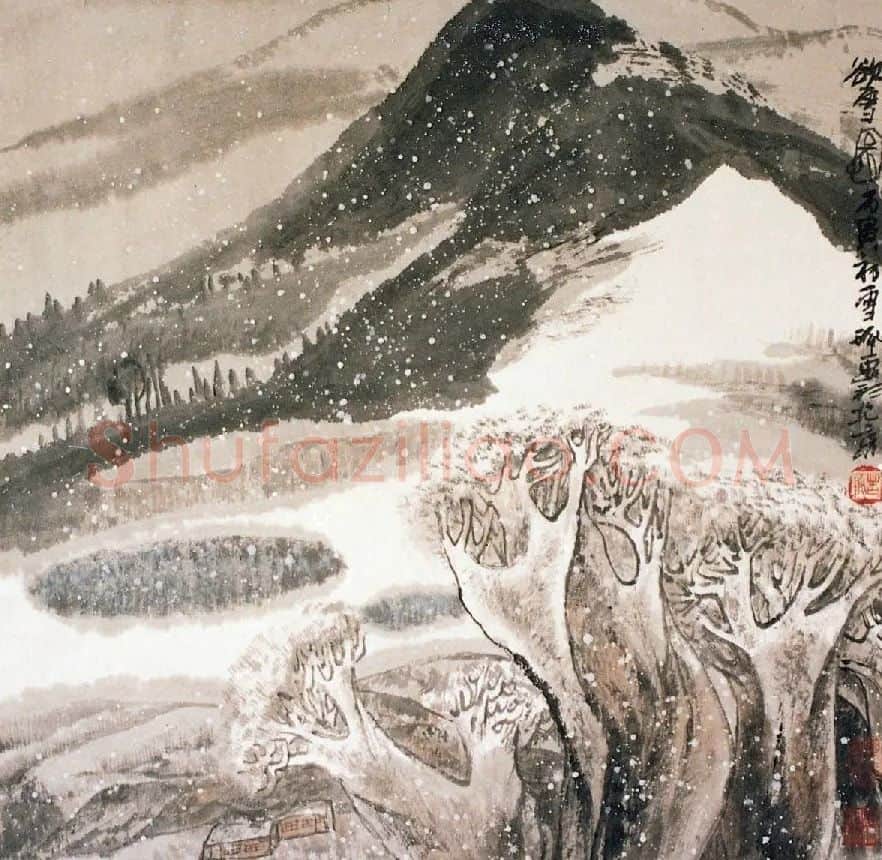 关玉良·《欲雪图》