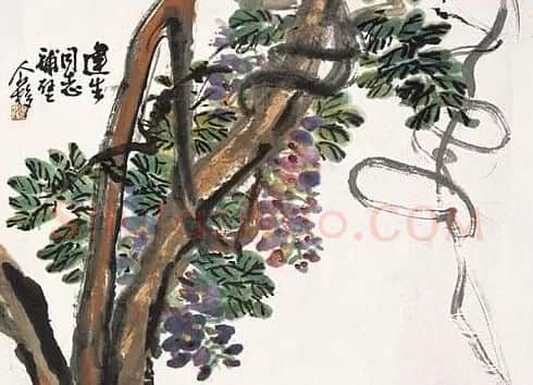 王个簃·紫藤