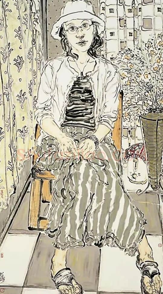 范治斌·青年女子的肖像