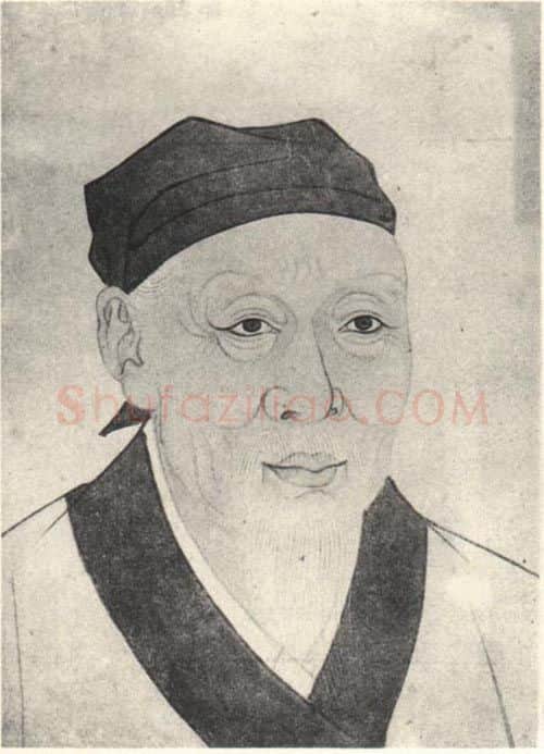 宋辽金书法家赵秉文画像简介,赵秉文书法作品图片