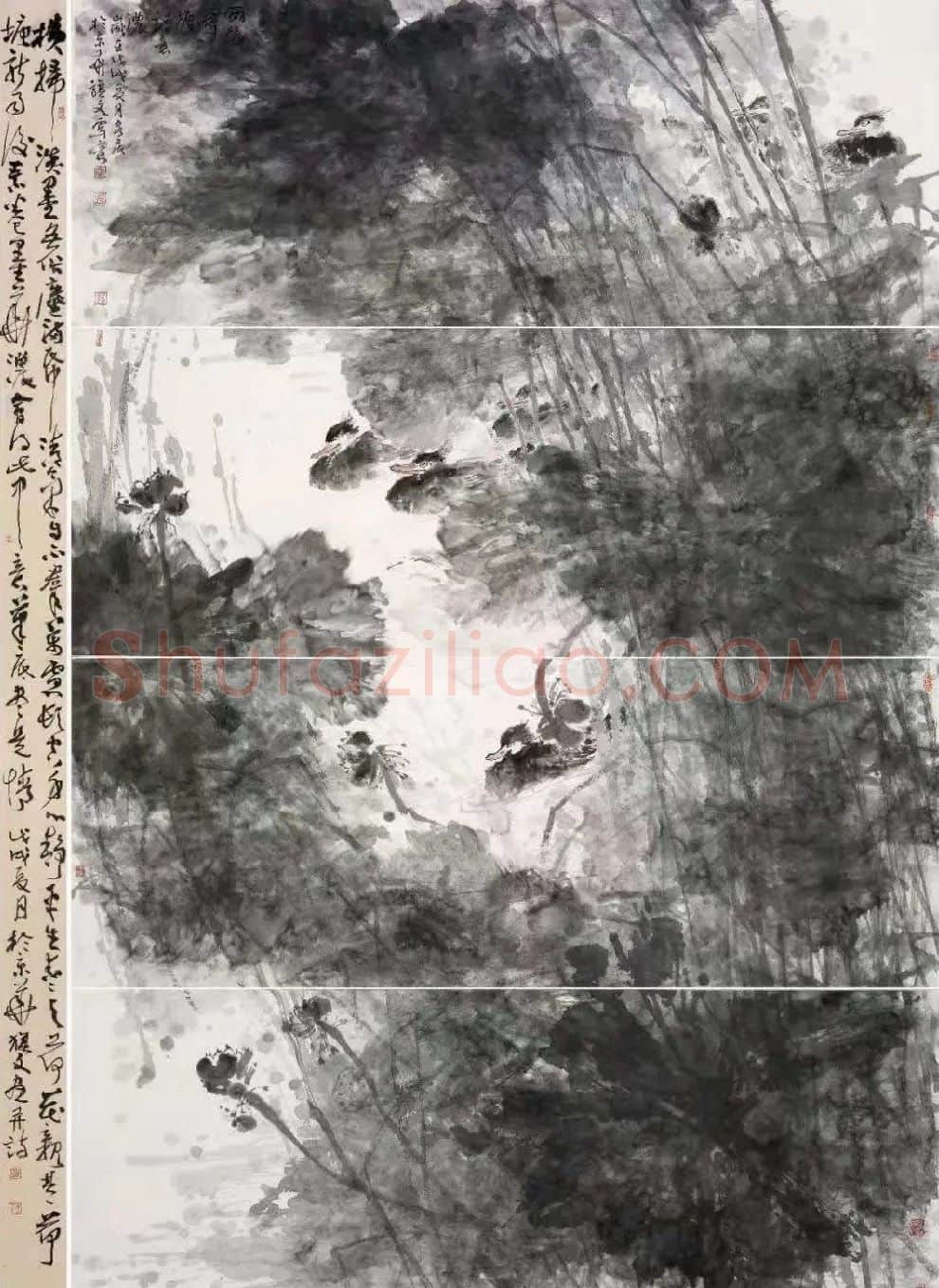 王旗文·《荷塘雨后诗意浓》