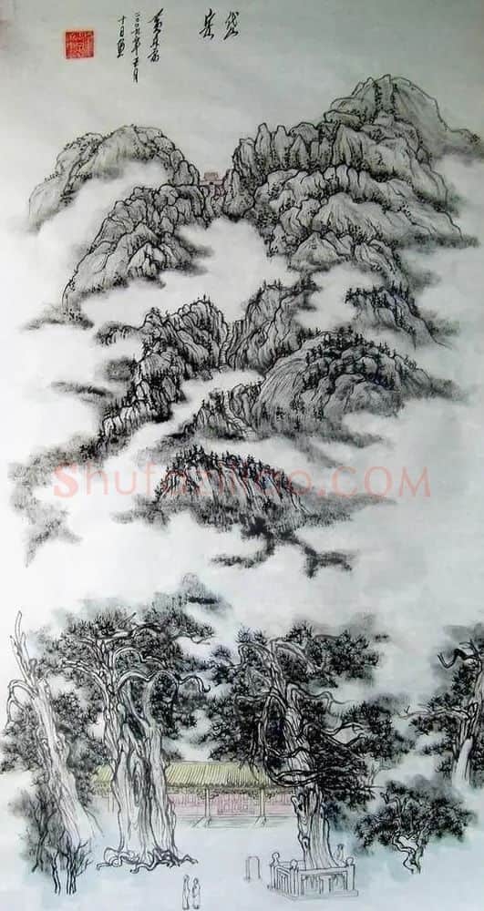 黄东雷·古画王子泰山