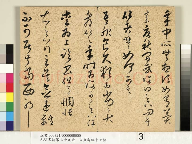 明代书法家朱大有画像简介,朱大有书法作品图片