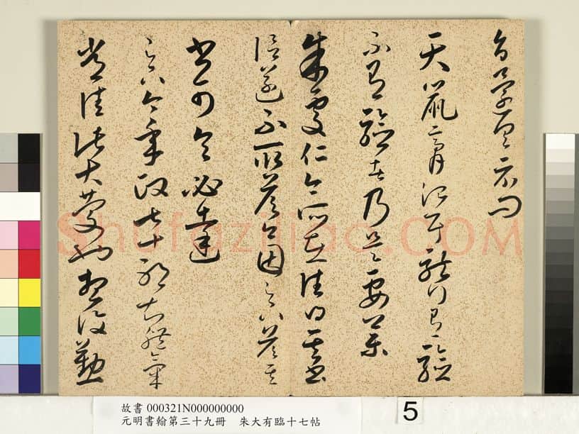 明代书法家朱大有画像简介,朱大有书法作品图片