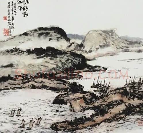 朱屺瞻·泉声咽危石
