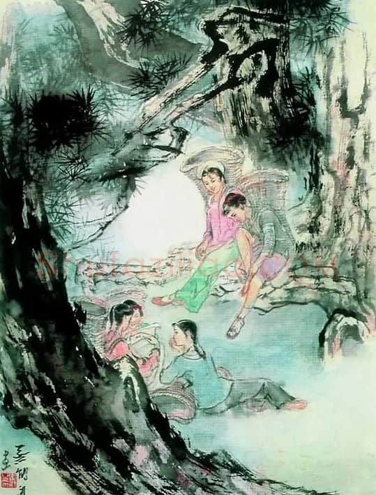 蔡鹤汀·林间小憩