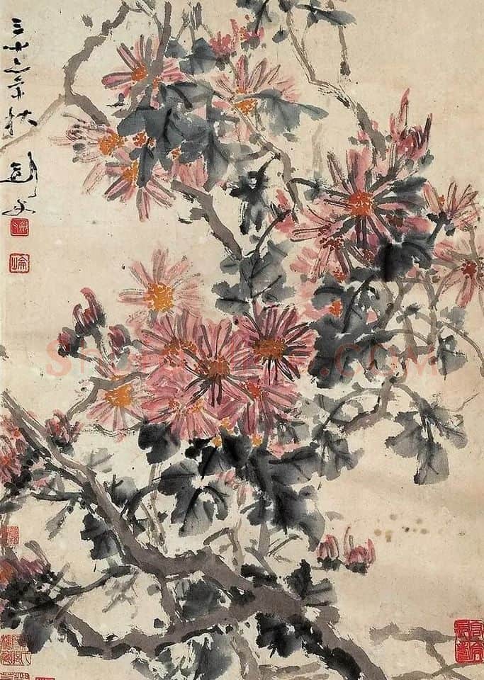 高剑父·秋菊