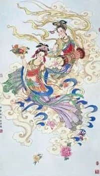 任梦龙·散花飞天图