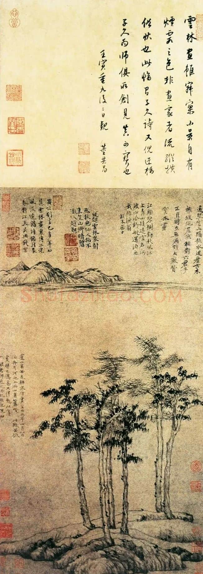 倪瓒·六君子图