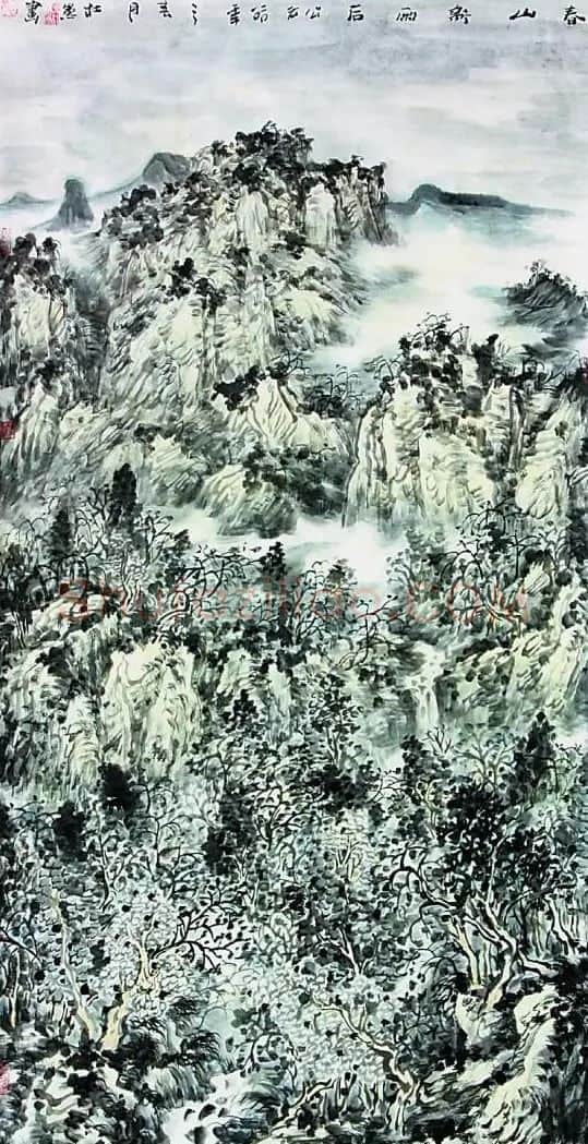 杜愚·春山新雨后