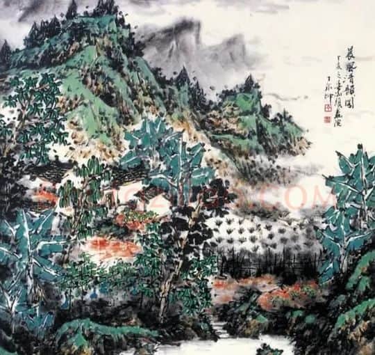 丁成坤·晨风清韵图