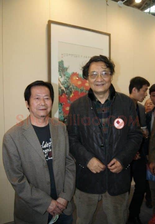 贾雨·右为中国画学会会长,中央美术学院教授、博导,郭怡琮先生。