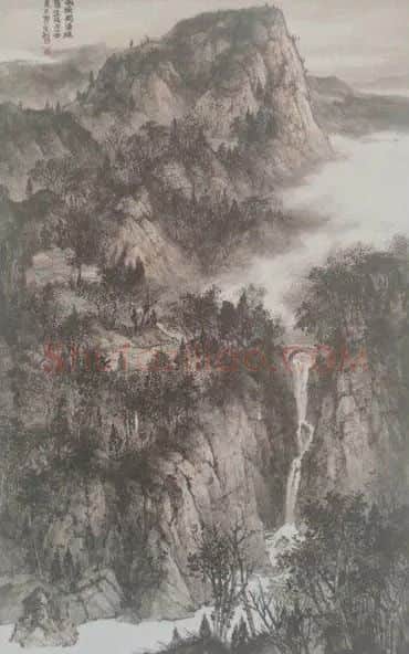 周宝全·雨后涧清绿荫生