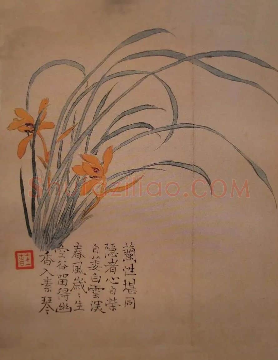 汪士慎·兰花