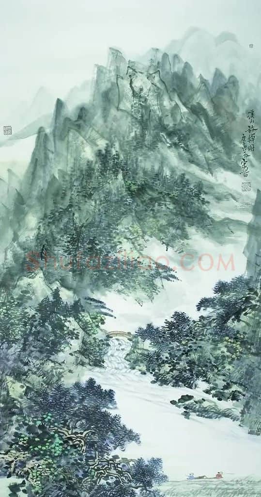 宋鸣·溪山放棹图