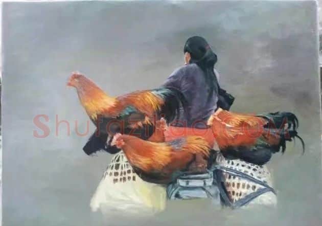 杨旭光·卖鸡的女人