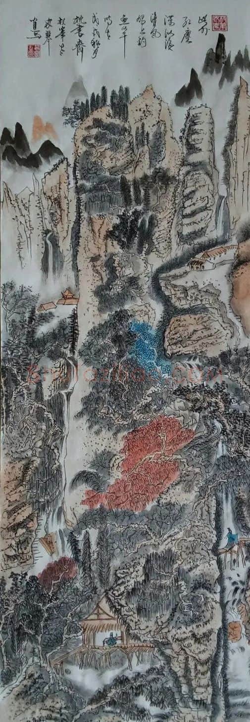 王爱辉·清风独钓图