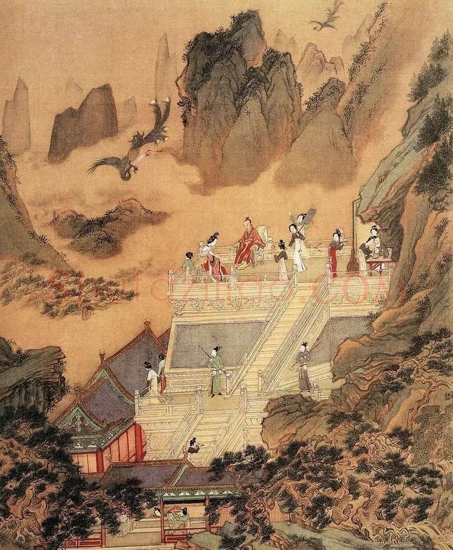 仇英·吹箫引凤图