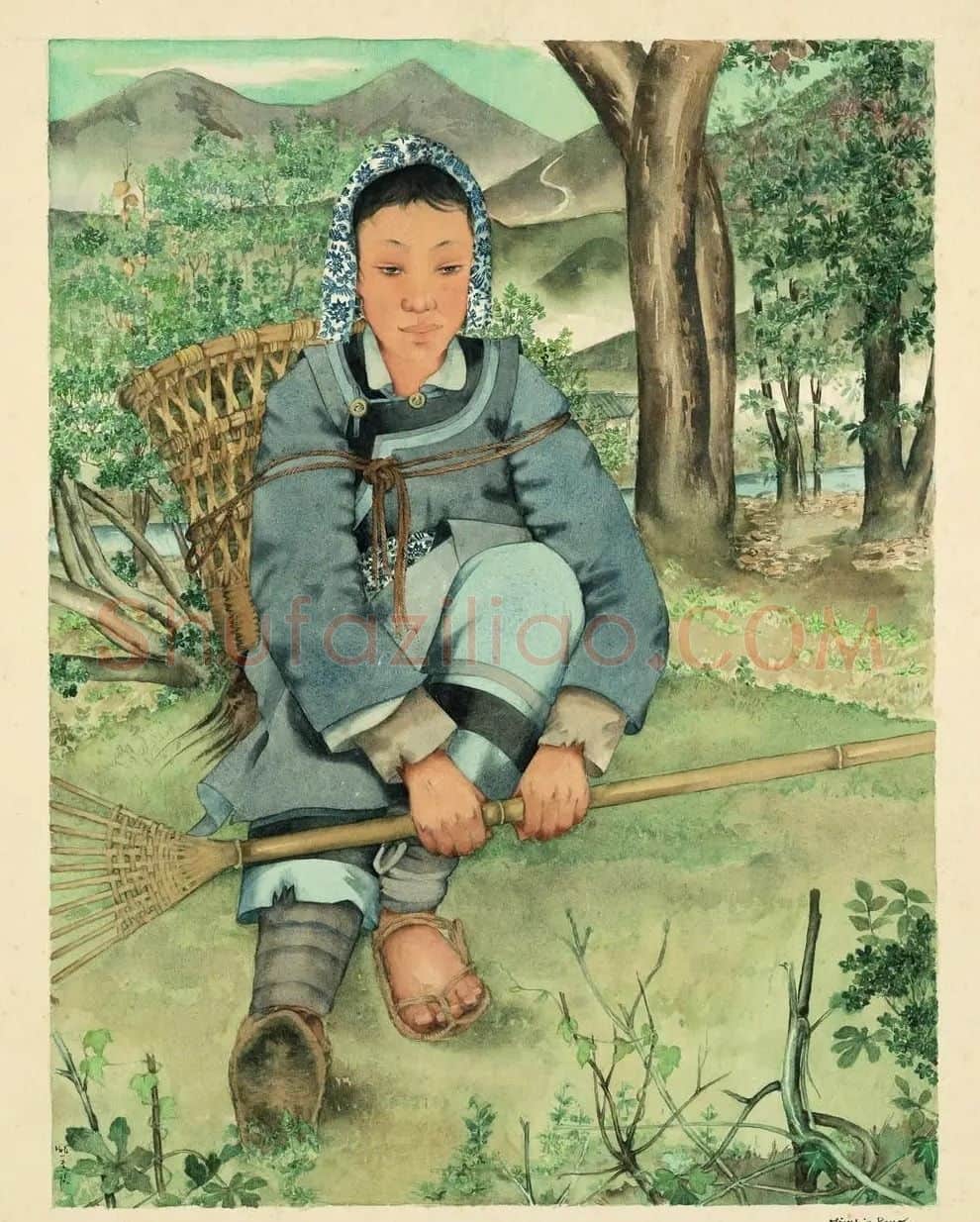 庞薰琹·小憩