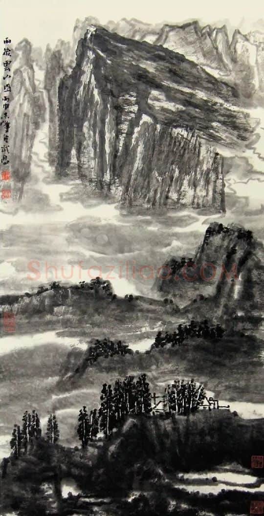 詹志峰·雨后云山图
