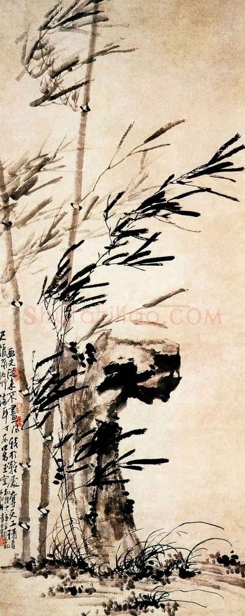 李方膺·潇湘风竹图