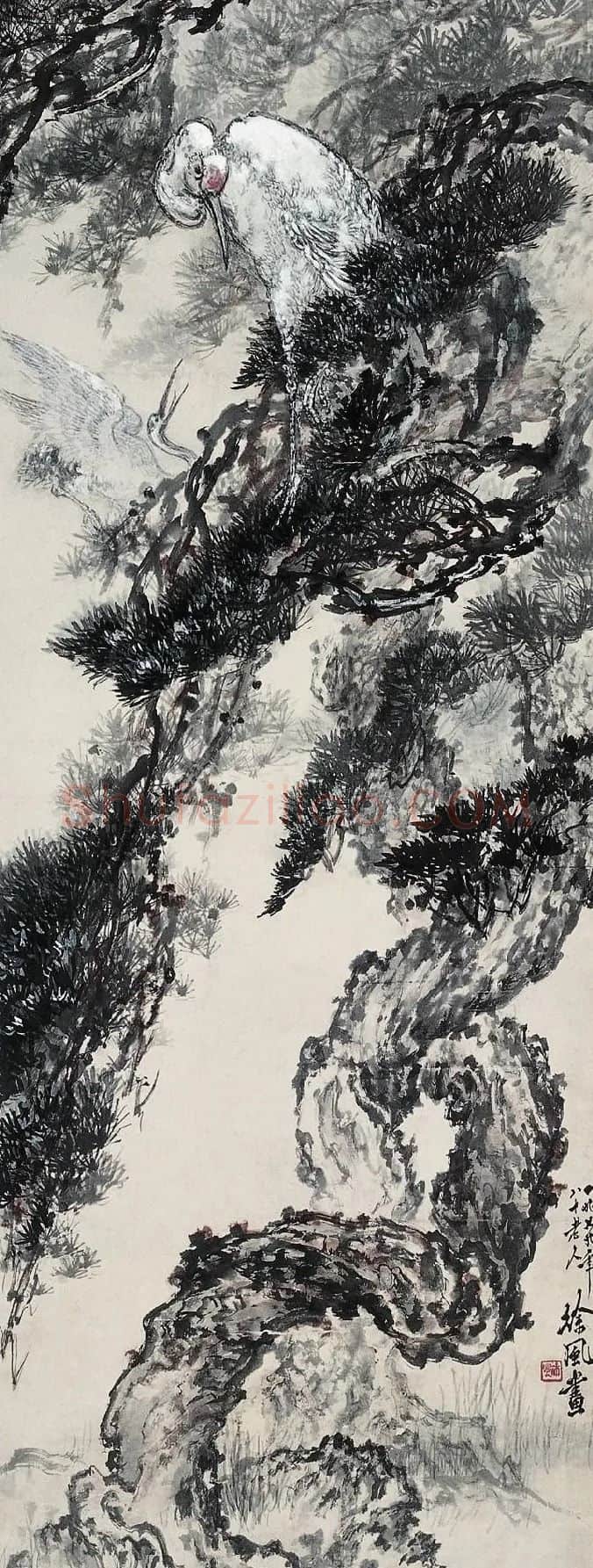 徐风·松鹤图
