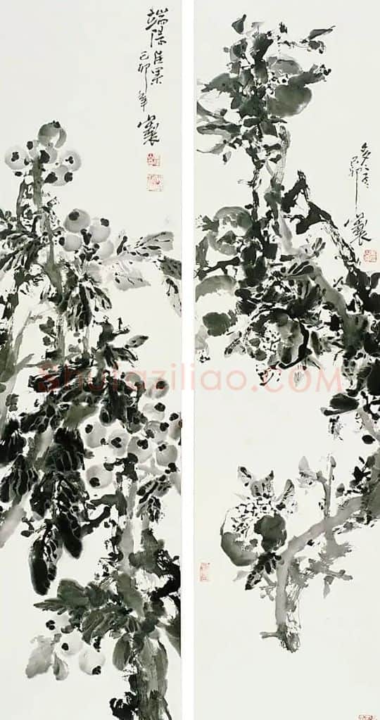 吴伟山·花鸟四条屏之一