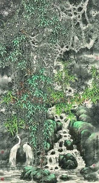 彭懋先·《清溪缭绕出青城》