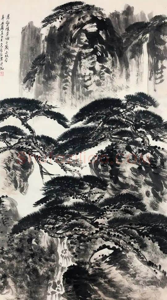 包信源·万壑摇苍烟