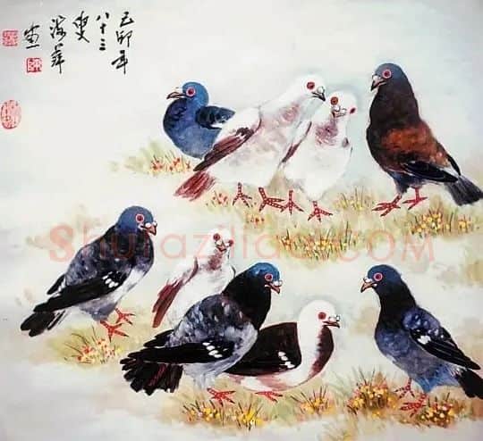陈海萍·群鸽图