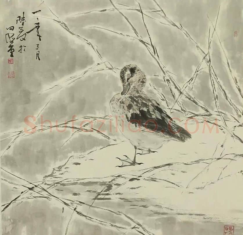 陆爰·寒塘晴雪