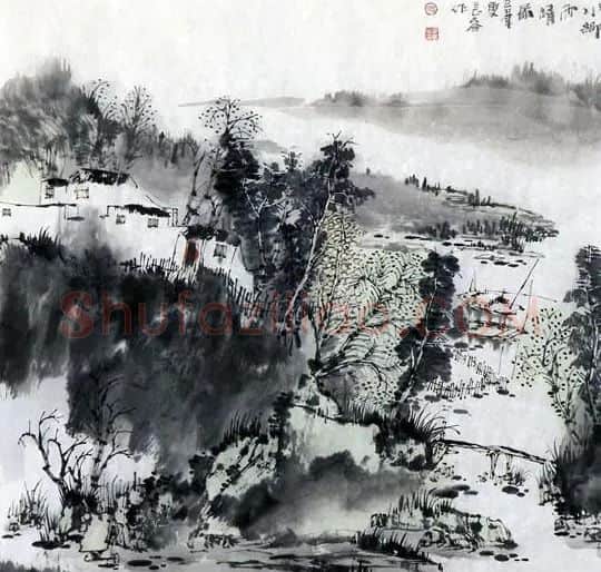 鉴长春·水乡雨晴图