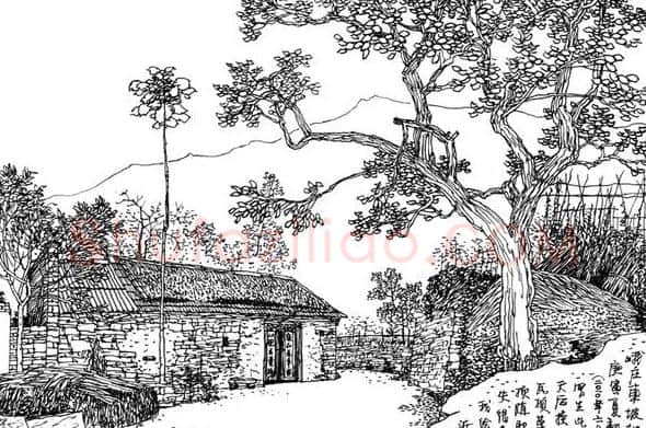 尹沂明·峨庄东坡村写生