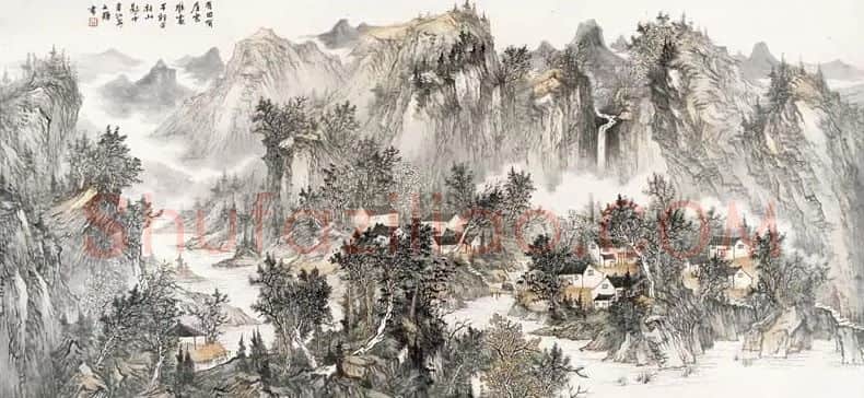 左文辉·半郭半村山影中