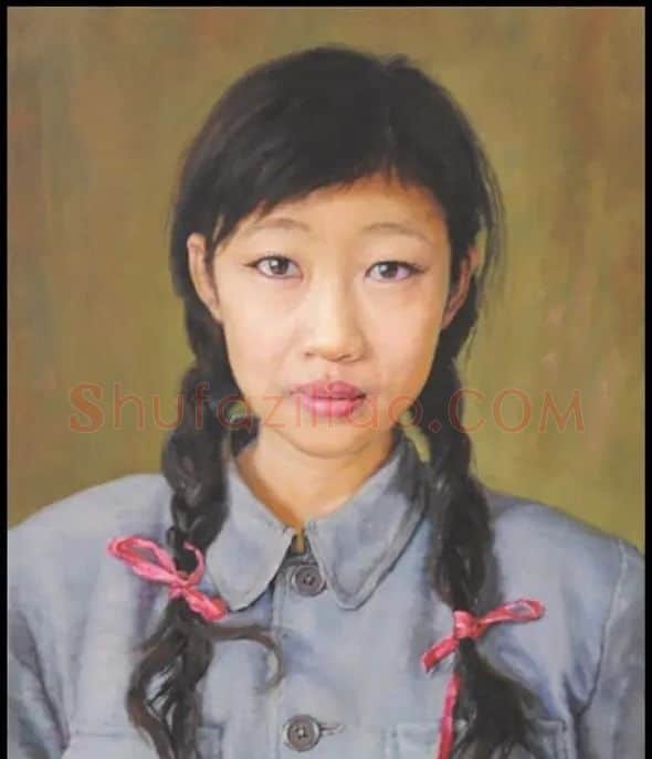 孙嘉成·试穿中山装女子肖像