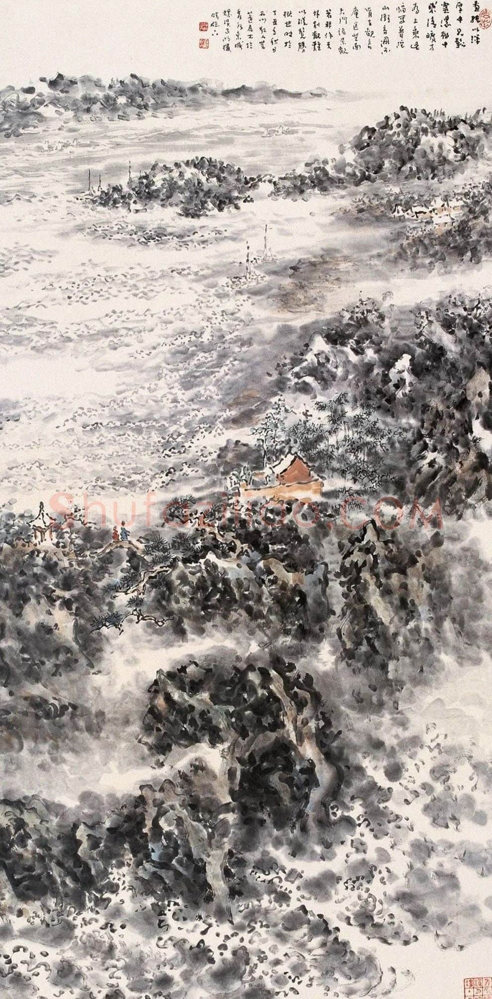 吴蓬·山水