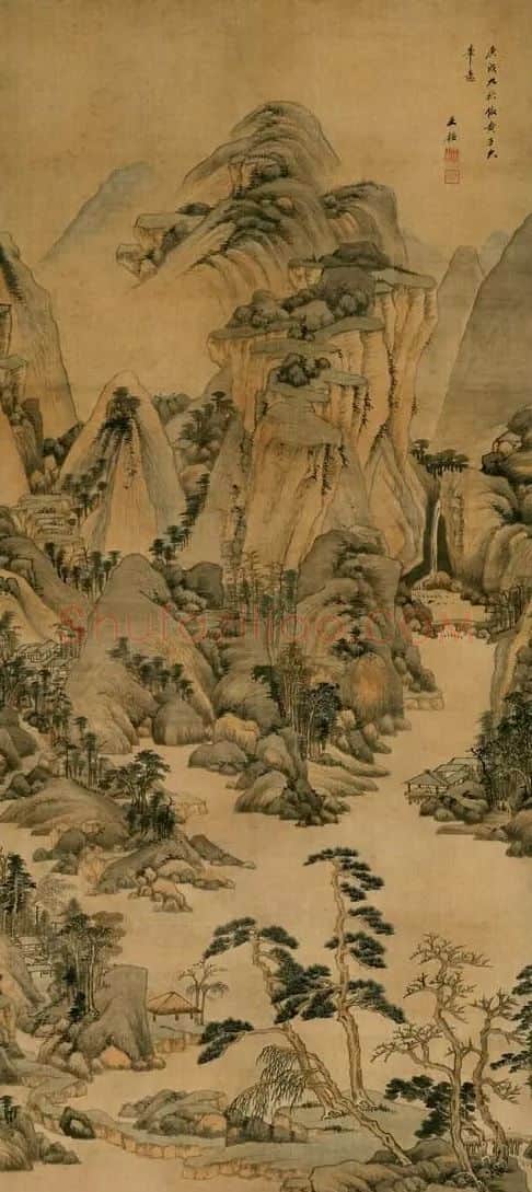 王鉴·远山岗峦图