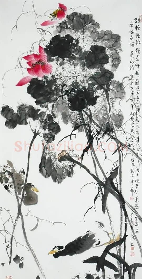 房新泉·荷塘戏水