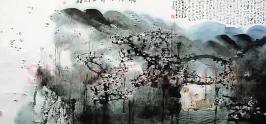 卢禹舜·桃源行诗意图