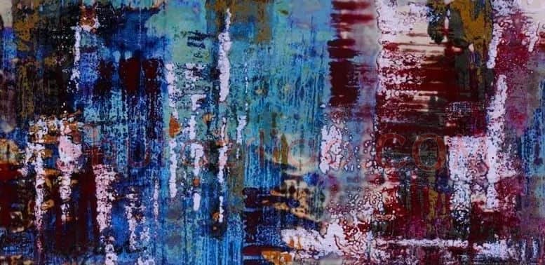 孙发安·孙发安  表现系列之二  高温颜色釉瓷板 80.6CMX40.3CM  2014