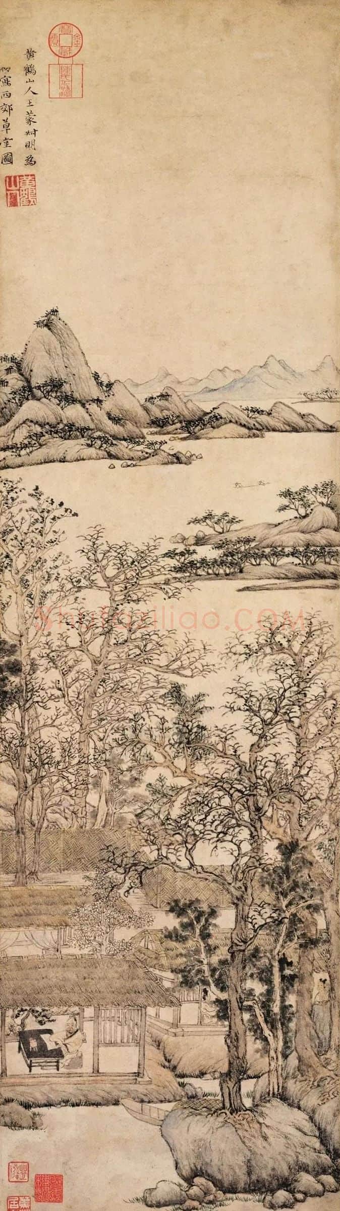 王蒙·西郊草堂图
