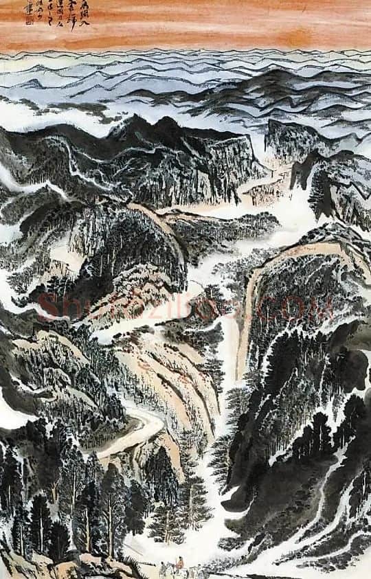 陆俨少·高路入云端