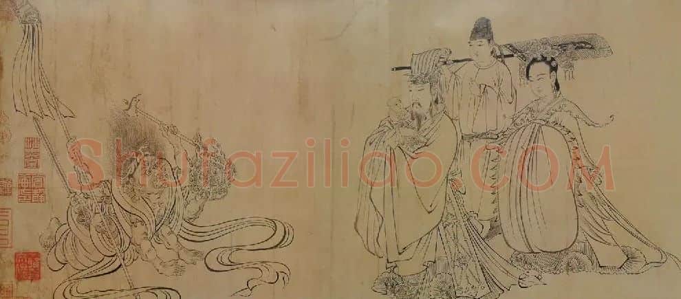 吴道子·天王送子图(局部)