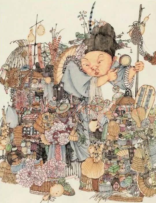 吴浩·货郎图